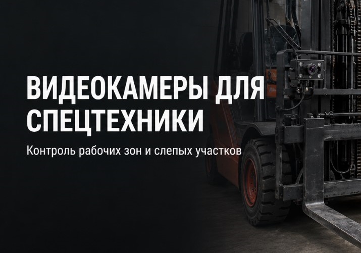 Видеокамеры для спецтехники: как увидеть рабочую зону, которую скрывает сама машина