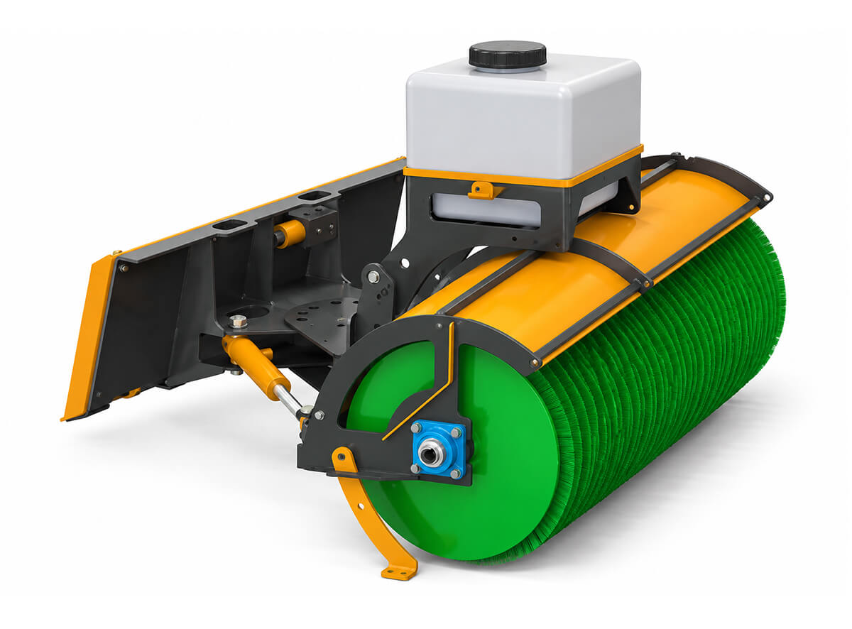 Щетка коммунальная BRM_SS-700-2200-HA 2200 мм для мини-погрузчика