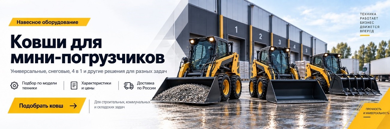 Каталог ковшей для мини-погрузчиков
