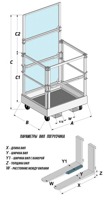 Разборная монтажная люлька OSAR-R-1