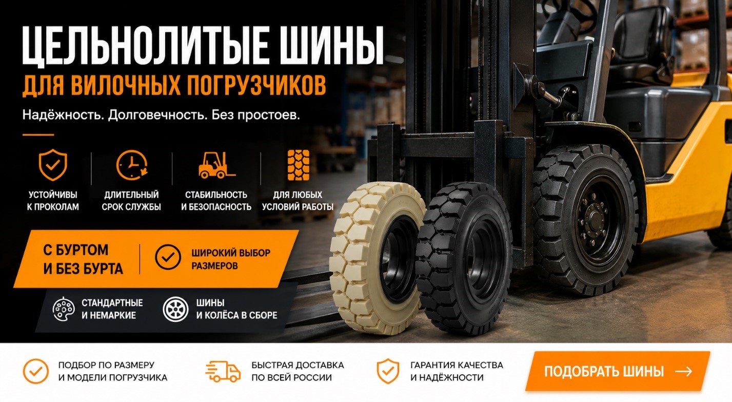 Цельнолитые Шины Для Вилочных Погрузчиков