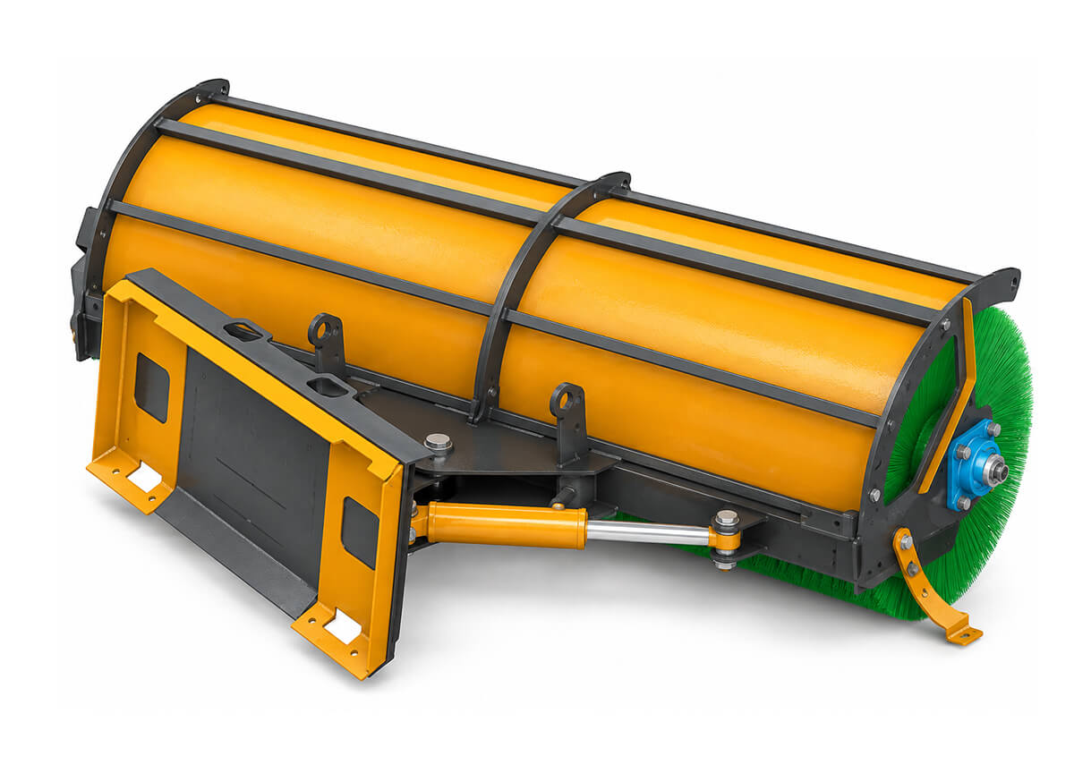 Щетка дорожная BRM_SS-550-2000-HA 2000 мм для мини-погрузчика
