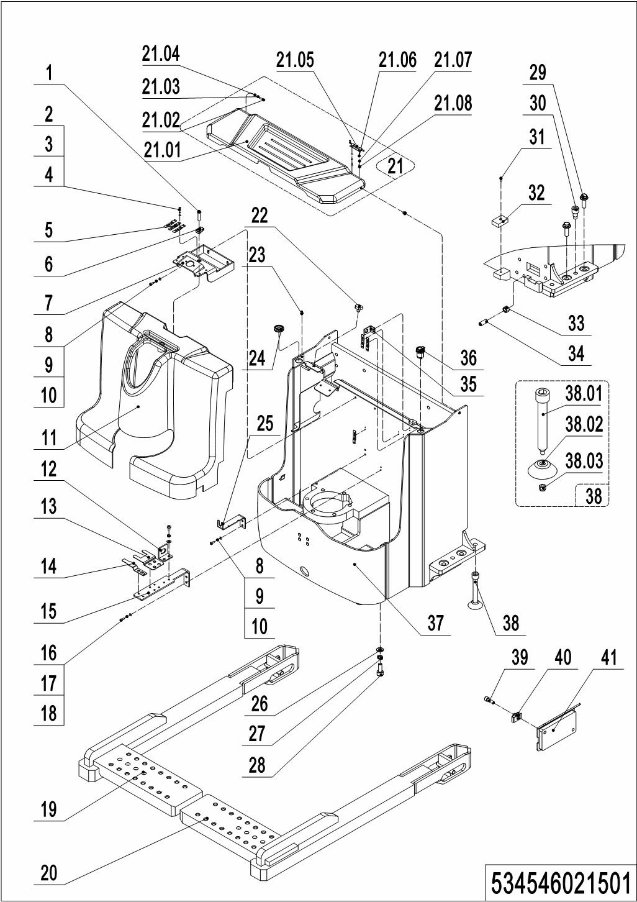 page14 Рисунок - 01 Шасси(534546021501)