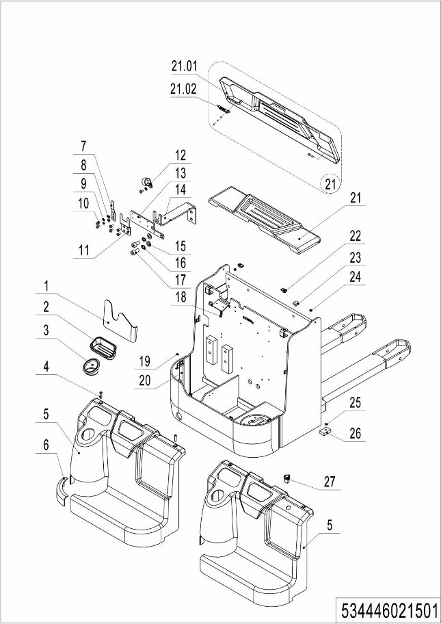 page20 Рисунок - 01 Шасси (534446021501)