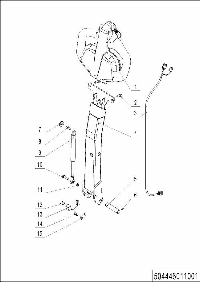 page40 Рисунок - 01 Tiller Unit (504446011001)