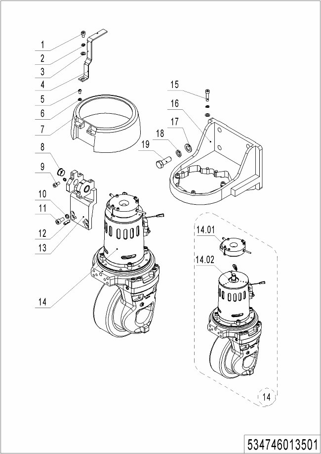 page6 Рисунок - 01 Приводной блок (534746013501)