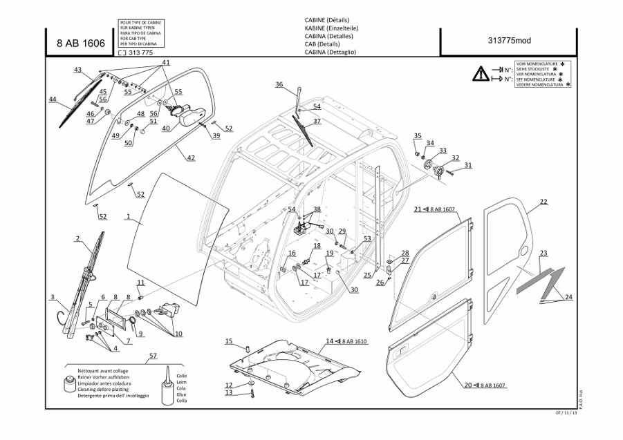 page51 Рисунок - 8ab1606 - Cab (Подробности) (313775модификация)