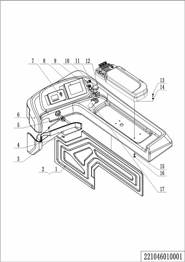 page70 Рисунок - 01 панель управления(221046010001)
