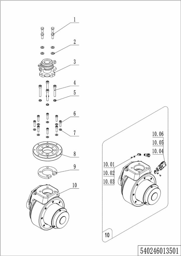 page6 Рисунок - 01 Приводной блок (540246013501)