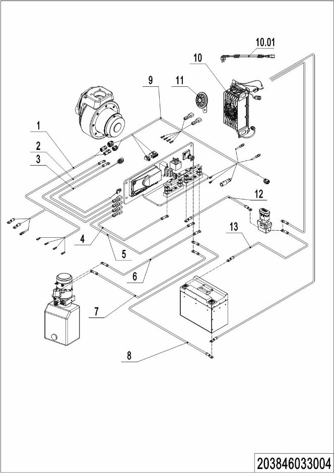 page43 Рисунок - 04 Жгут проводов (Тот)(203846033004)