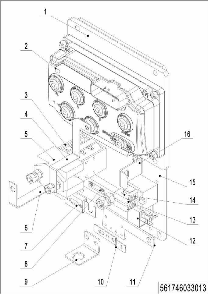 page60 Рисунок - 03 Электрический узел управления (EN1175:2020) (561746033013)