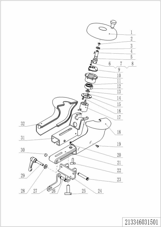 page58 Рисунок - 01 Рулевое колесо (213346031501)