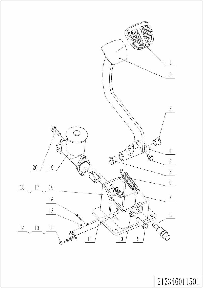 page62 Рисунок - 02 Блок ножного тормоза (213346011501)