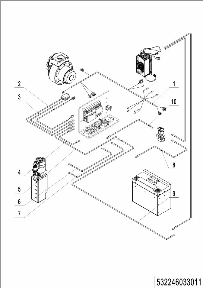 page60 Рисунок - 04 Жгут проводов (литиевая батарея, EN1175:2020) (532246033011)