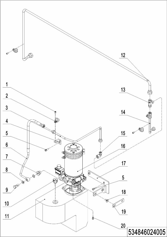 page22 Рисунок - 02 Гидравлические компоненты (Техас) (534846024005)