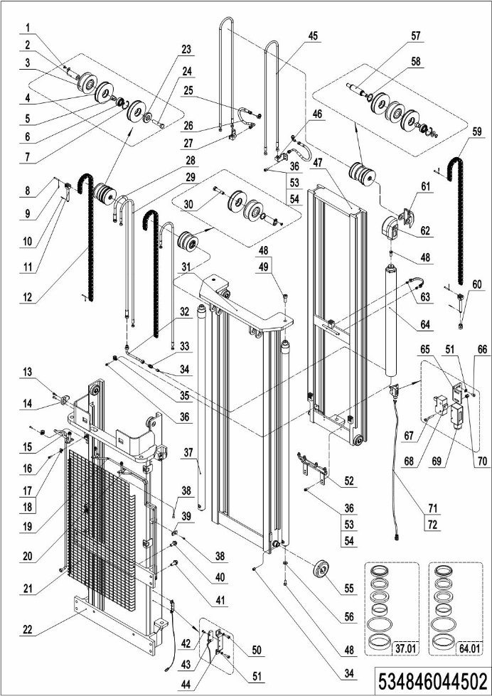 page58 Рисунок - 05 Тройная мачта с полным свободным подъемом (Боковой сдвиг)(534846044502)