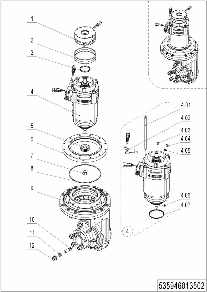 page8 Рисунок - 02 Привод в сборе(535946013001)