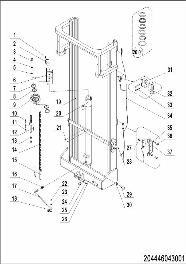 page32 Рисунок - 01 Одиночная мачта (204446043001)