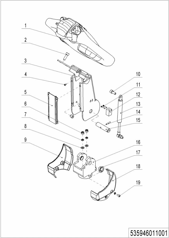 page41 Рисунок - 01 Tiller (535946011001)
