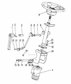page13 Рисунок - 256898501016 /УСТАНОВКА СТОЯНОЧНОГО ТОРМОЗА 256898501017 -КД/STEERING GEAR AND INSTALLATION-КД