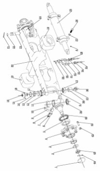 page17 Рисунок - 256898501018  (  -белый ） /STEERING BRIDGE AND INSTALLATION-белый 256898501018  (  -белый ） /STEERIN