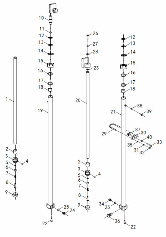 page217 Рисунок - Инжир.74 Подъемный цилиндр (3.0T 2 ‐ сцена Полностью свободна)