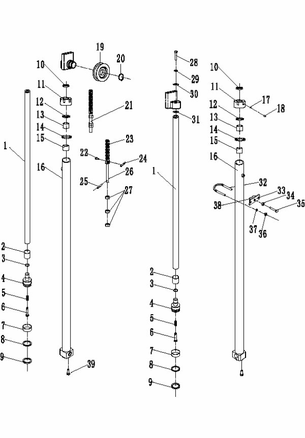page235 Рисунок - Инжир.79 Подъемный цилиндр（3.5T 3-сцена Полностью свободна）