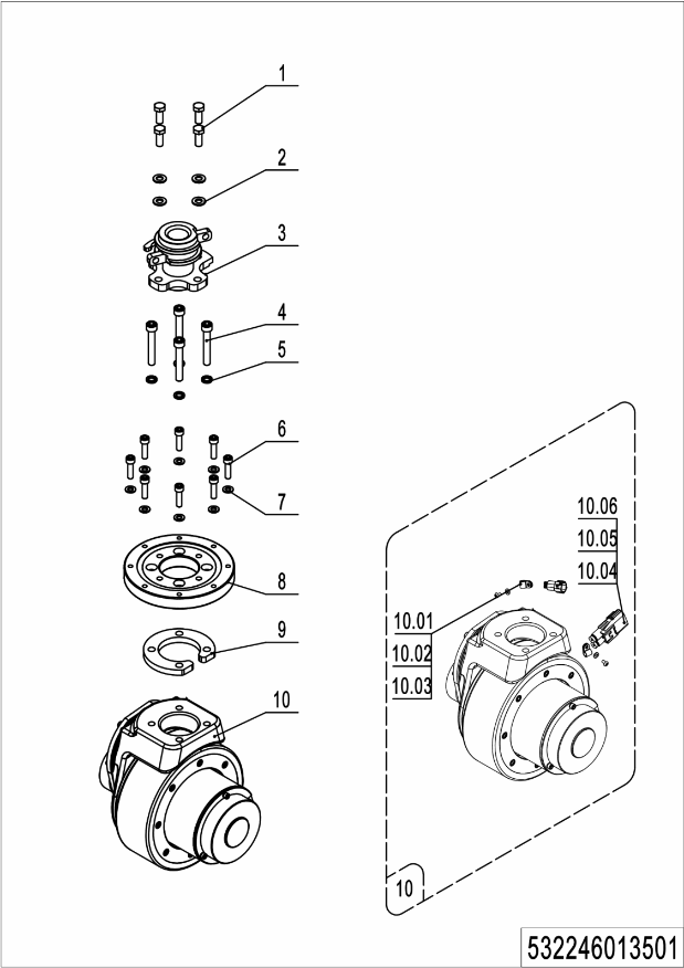 page6 Рисунок - 01 Приводной блок (537546013501)
