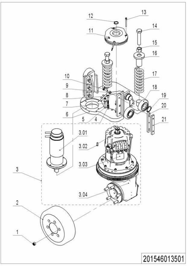 page6 Рисунок - 01 Приводной блок (201546013501)