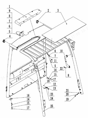 page12 Рисунок - 257098501009  /Система стояночного тормоза