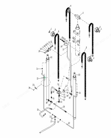 page86 Рисунок - 257098501036  (  ) Подъемный трубопровод(трехступенчатый полный свободный подъем)