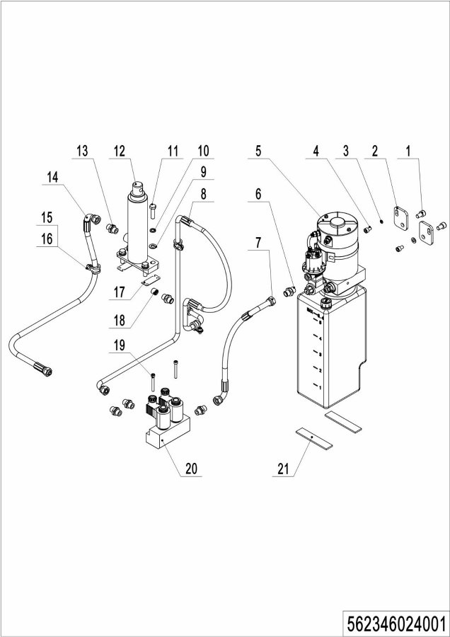 page11 Рисунок - 01 Гидравлический блок （ 562346024001)