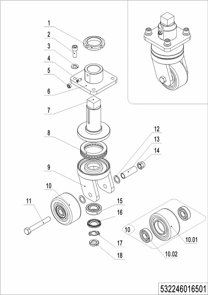 page35 Рисунок - 04 Боковое колесо (532246016501)