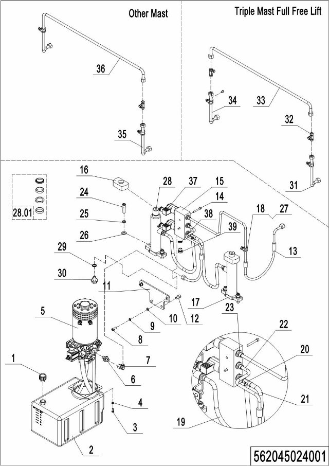 page10 Рисунок - 01 Гидравлический трубопровод (562045024001)