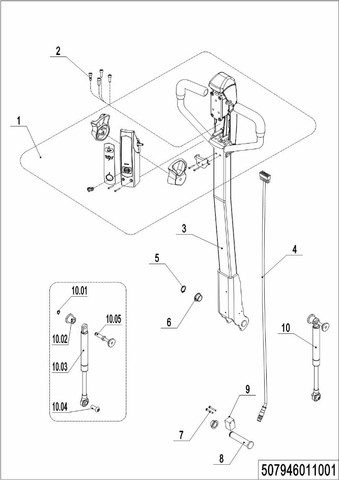 page21 Рисунок - 01 Tiller Unit(507946011001)