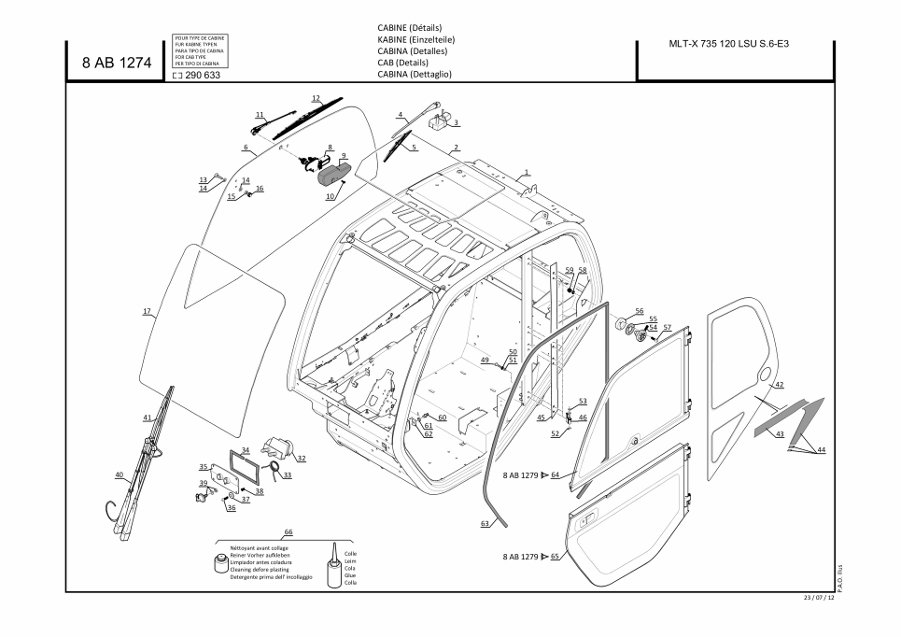 page32 Рисунок - 8ab1274 - Cab (Подробности) (290633модификация)