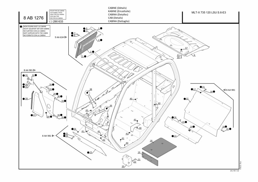 page41 Рисунок - 8ab1276 - Cab (Подробности) (290633модификация)
