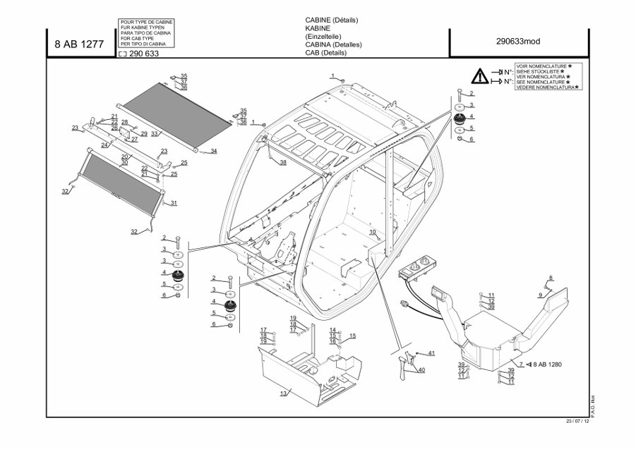 page44 Рисунок - 8ab1277 - Cab (Подробности) (290633модификация)