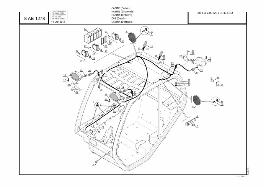 page47 Рисунок - 8ab1278 - Cab (Подробности) (290633модификация)