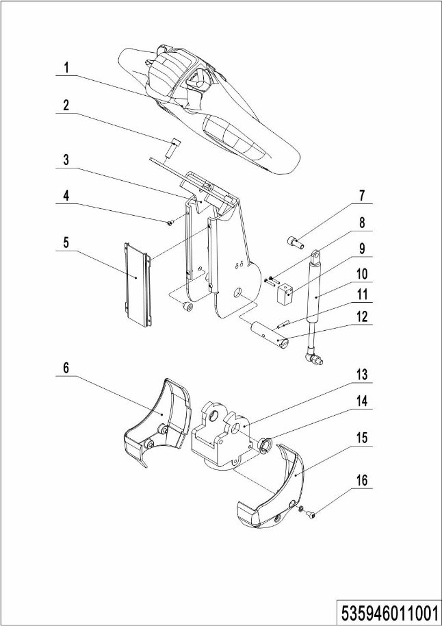 page60 Рисунок - 01 Tiller (535946011001)