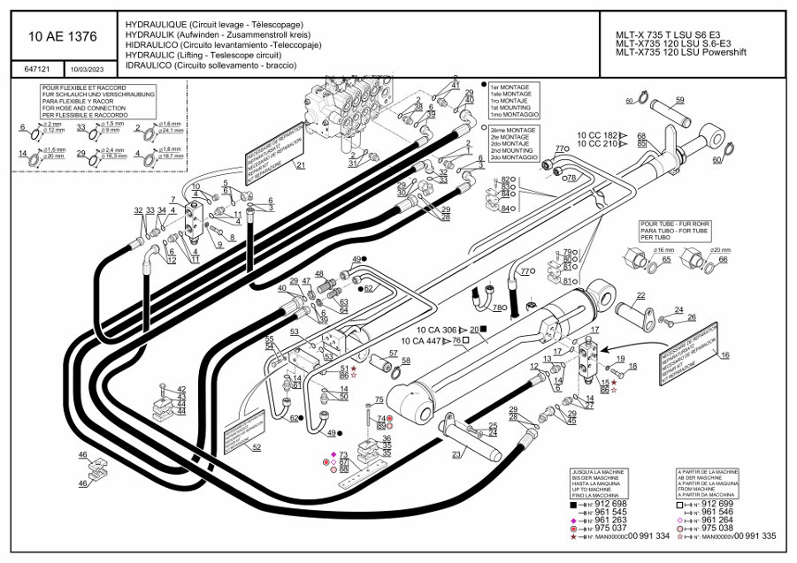 page37 Рисунок - 10ae1376 - гидравлический (поднимание - Схема телескопа) (647121)