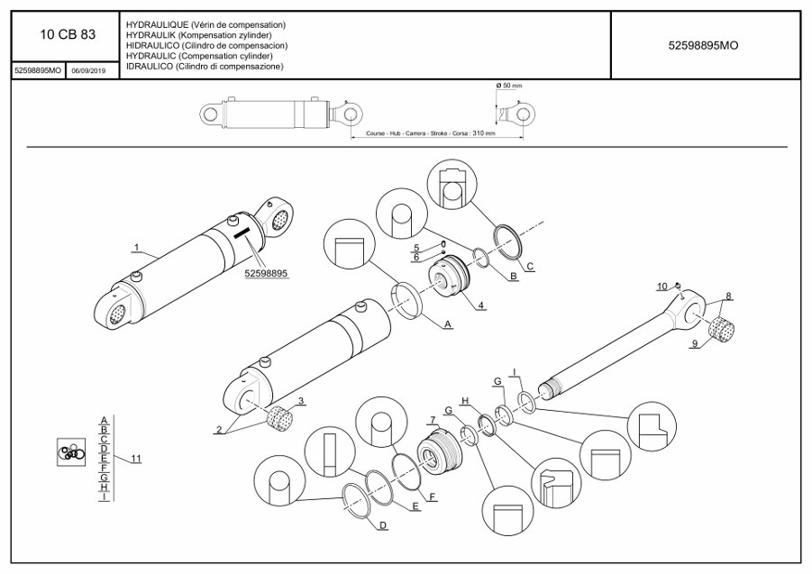 page95 Рисунок - 10цб83 - Компенсационный цилиндр