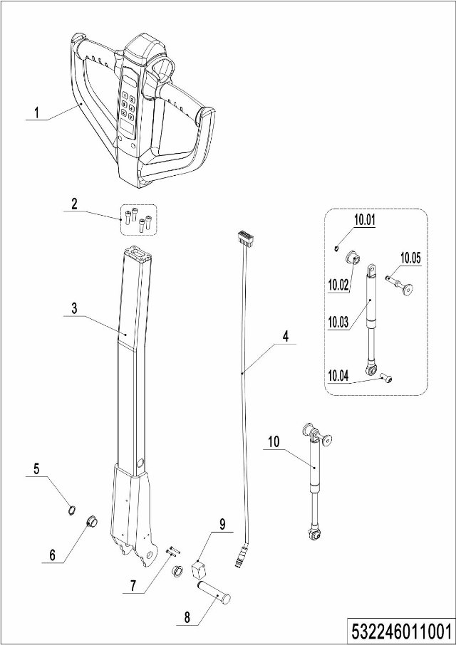 page28 Рисунок - 01 Tiller (532246011001 ）